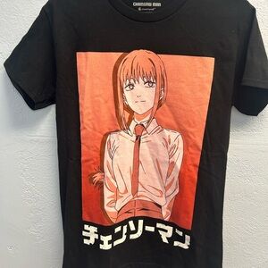 Chainsaw Man Men’s Black Graphic T-Shirt Size S